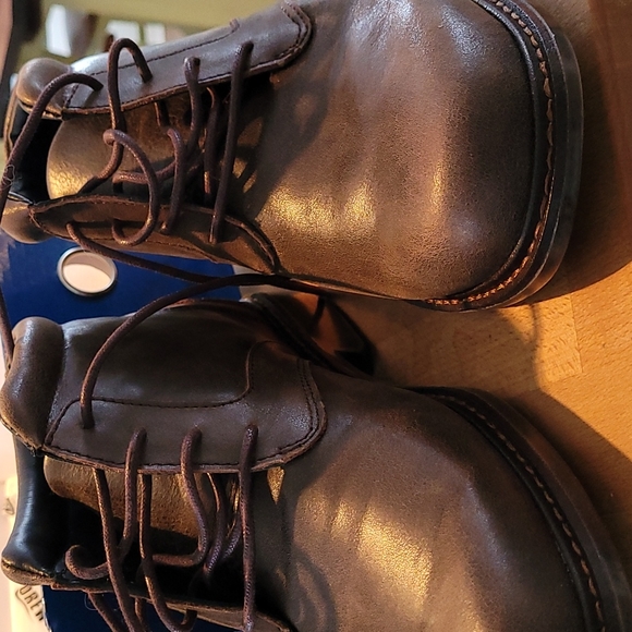 Mens Drew Bronx brown leather boots - Picture 2 of 4
